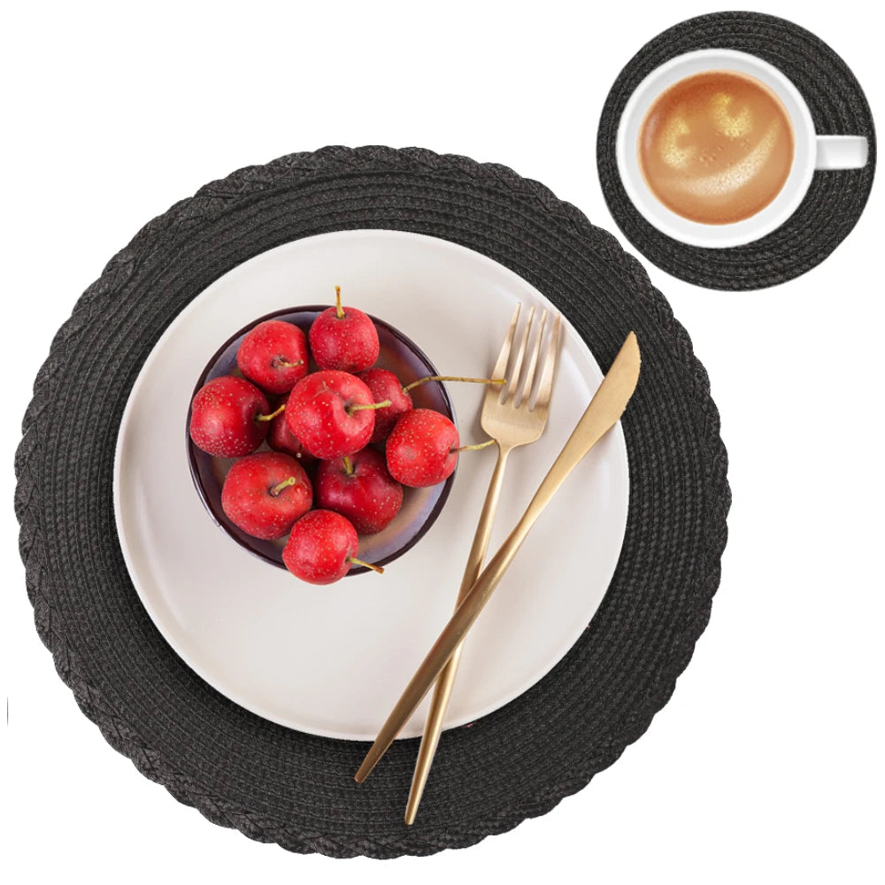 Braided Round Table Placemats