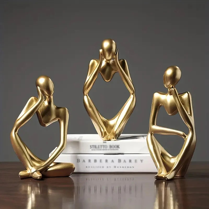 Abstract Gold Art Sculpture