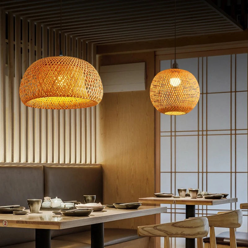 Bamboo Glow Pendant Lamp