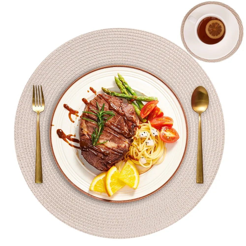 Braided Round Table Placemats