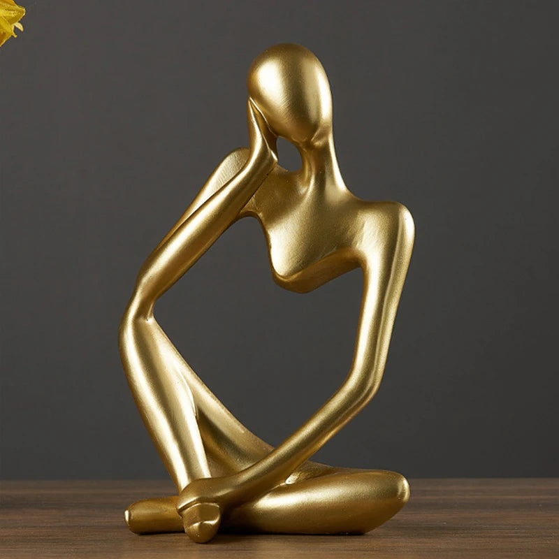 Abstract Gold Art Sculpture