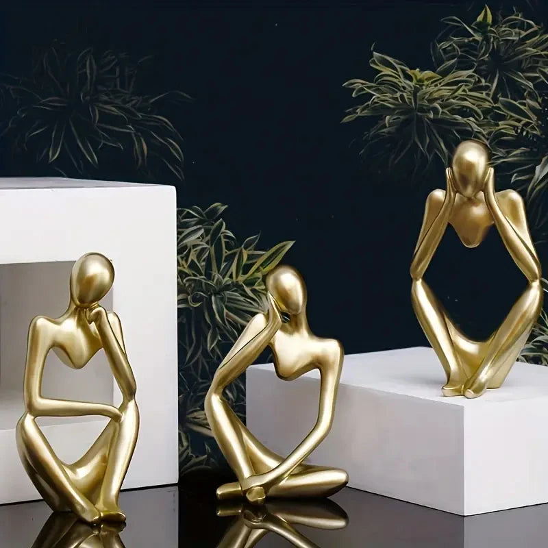 Abstract Gold Art Sculpture