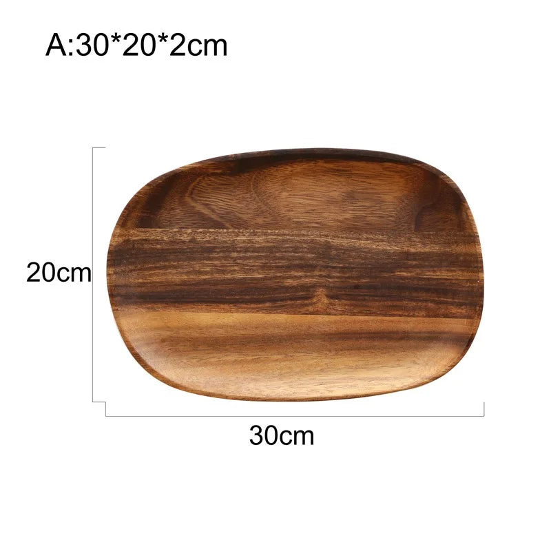 Handcrafted Wooden Serving Plate