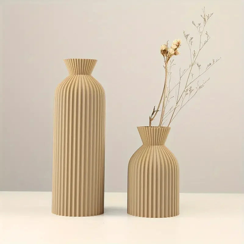 Modern Pleated Decorative Vase