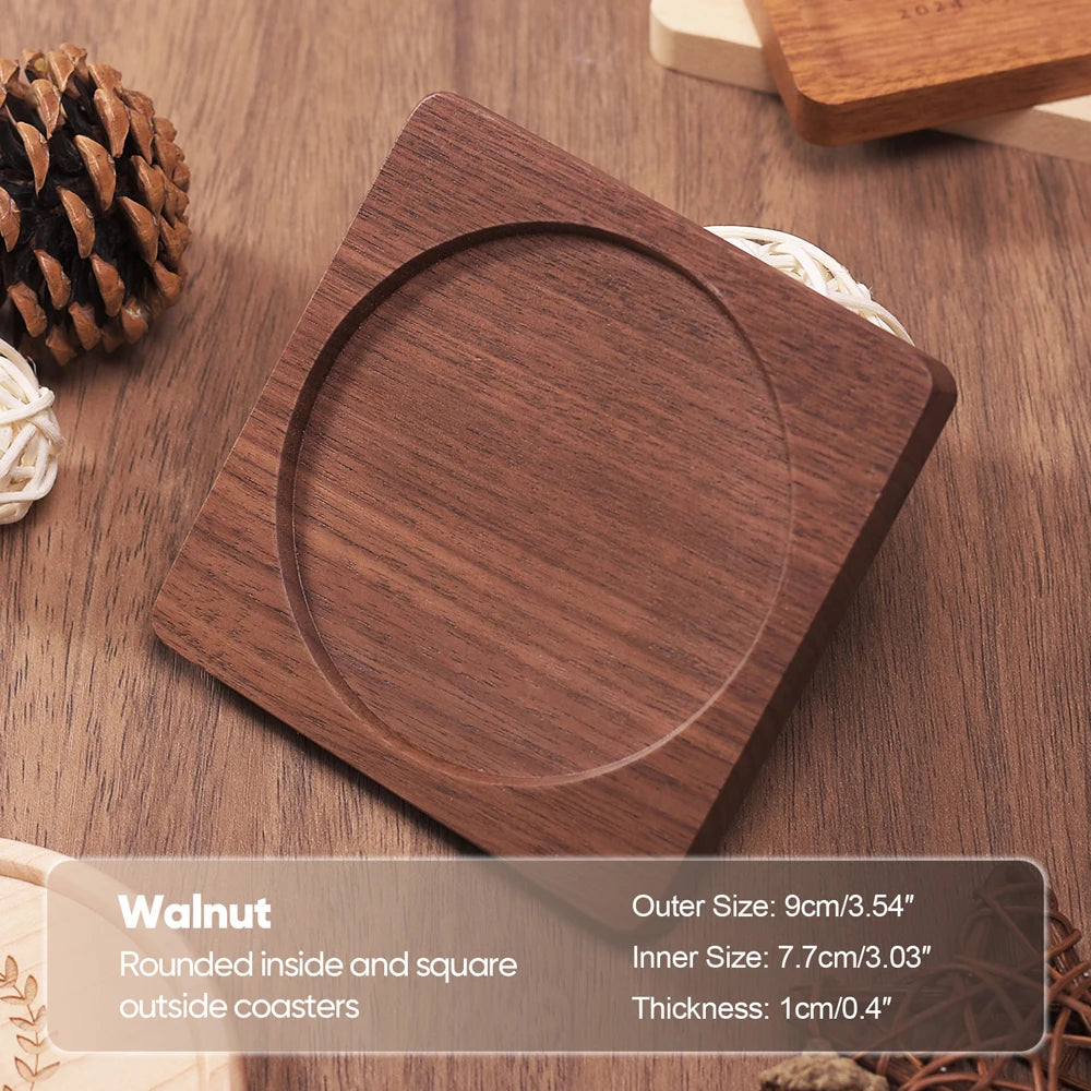 Walnut Wood Drink Coaster