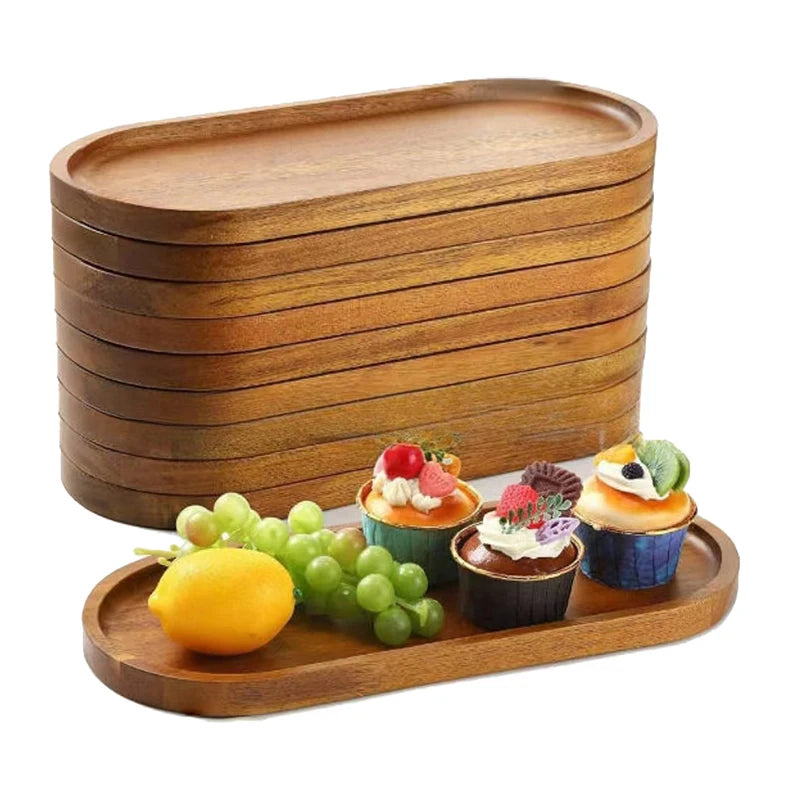 Natural Wooden Serving Tray