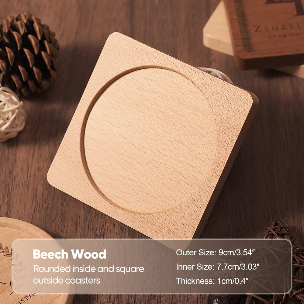 Walnut Wood Drink Coaster