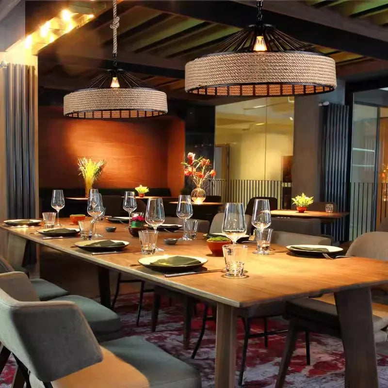 Rope Pendant Light
