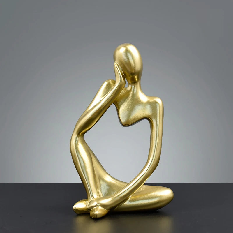 Abstract Gold Art Sculpture