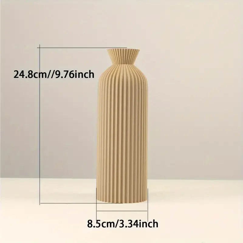 Modern Pleated Decorative Vase