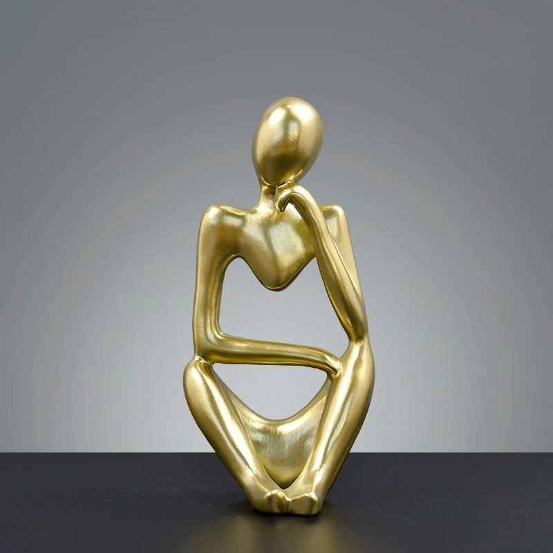 Abstract Gold Art Sculpture