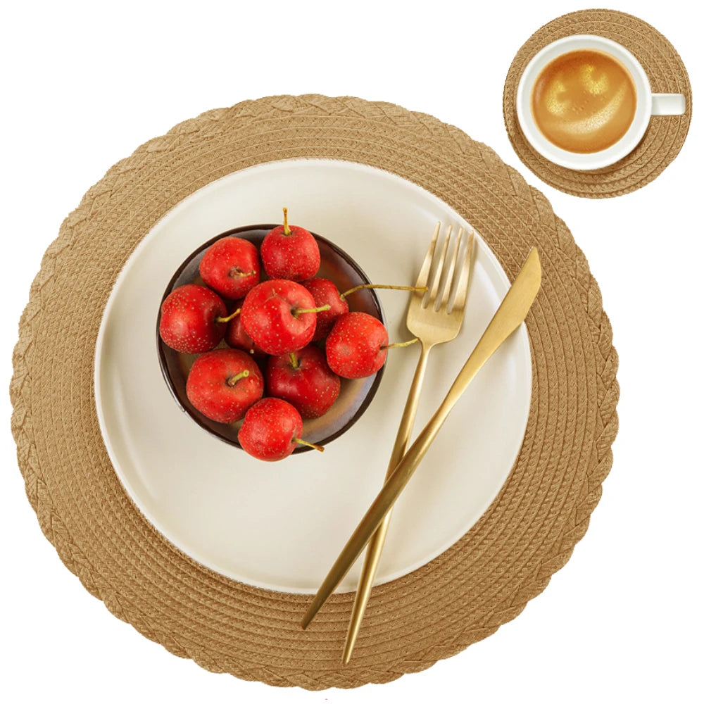 Braided Round Table Placemats