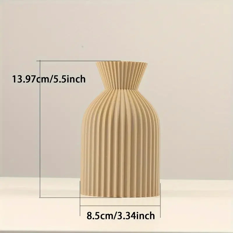 Modern Pleated Decorative Vase
