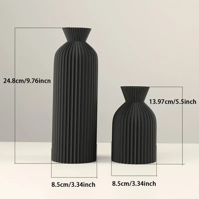 Modern Pleated Decorative Vase