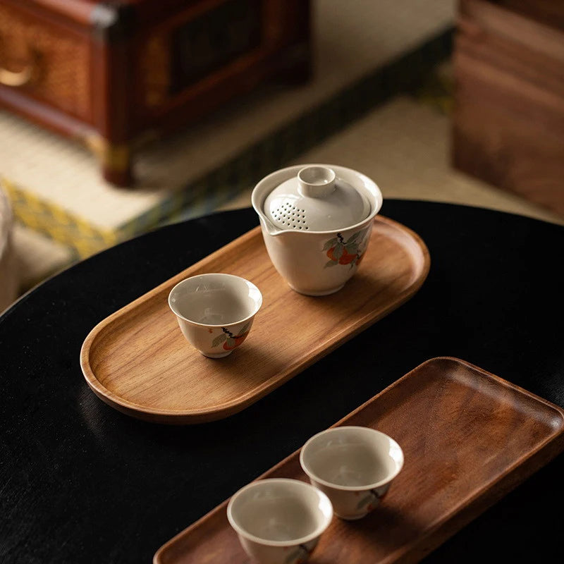 Natural Wooden Serving Tray